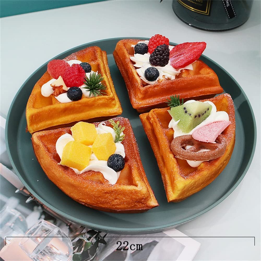 Amazon | 食品 サンプル ワッフルケーキの模型 本物そっくり スイーツ